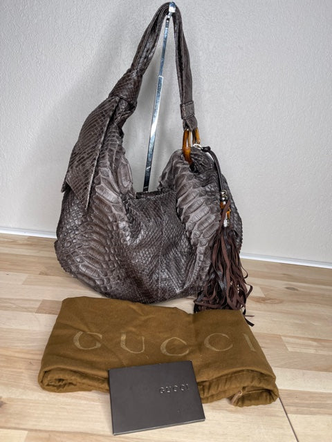 Gucci python hobo Clearance
