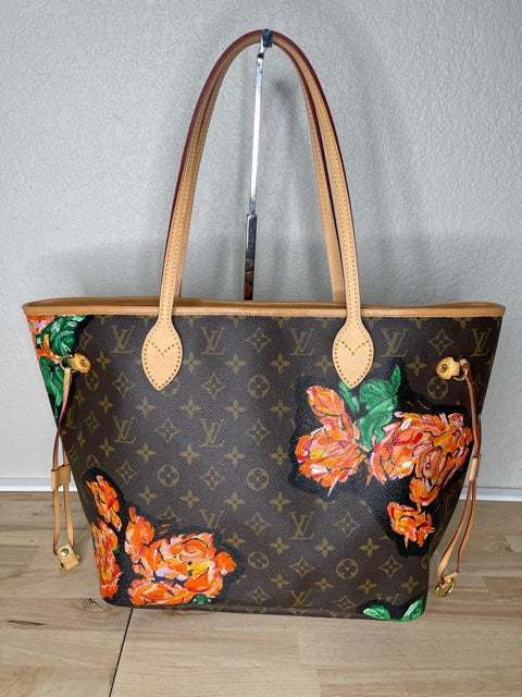 LV- Neverfull  MM Custom Paint